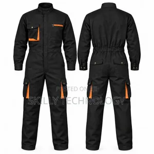 Black Cargo Overall