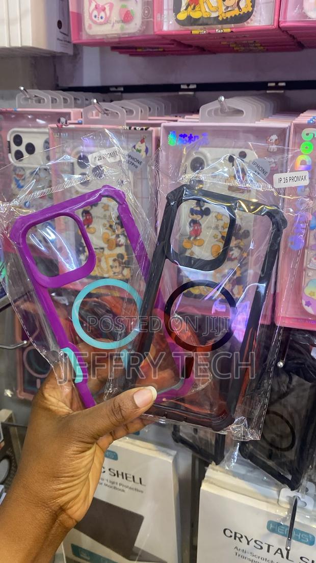 Shockproof Magnetic Clear Cases With for the Apple iPhone 16 Pro Max. - thumbnail 2