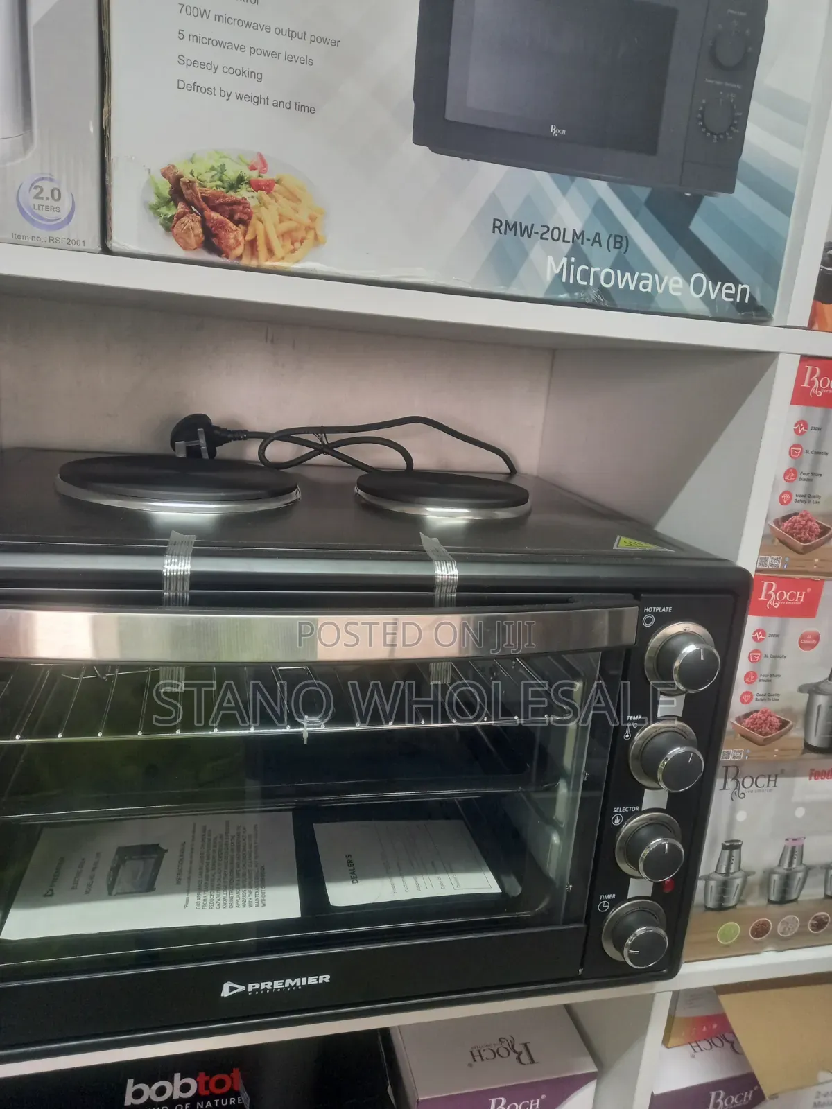 Premeir 60l Oven, With Double Hot Plate