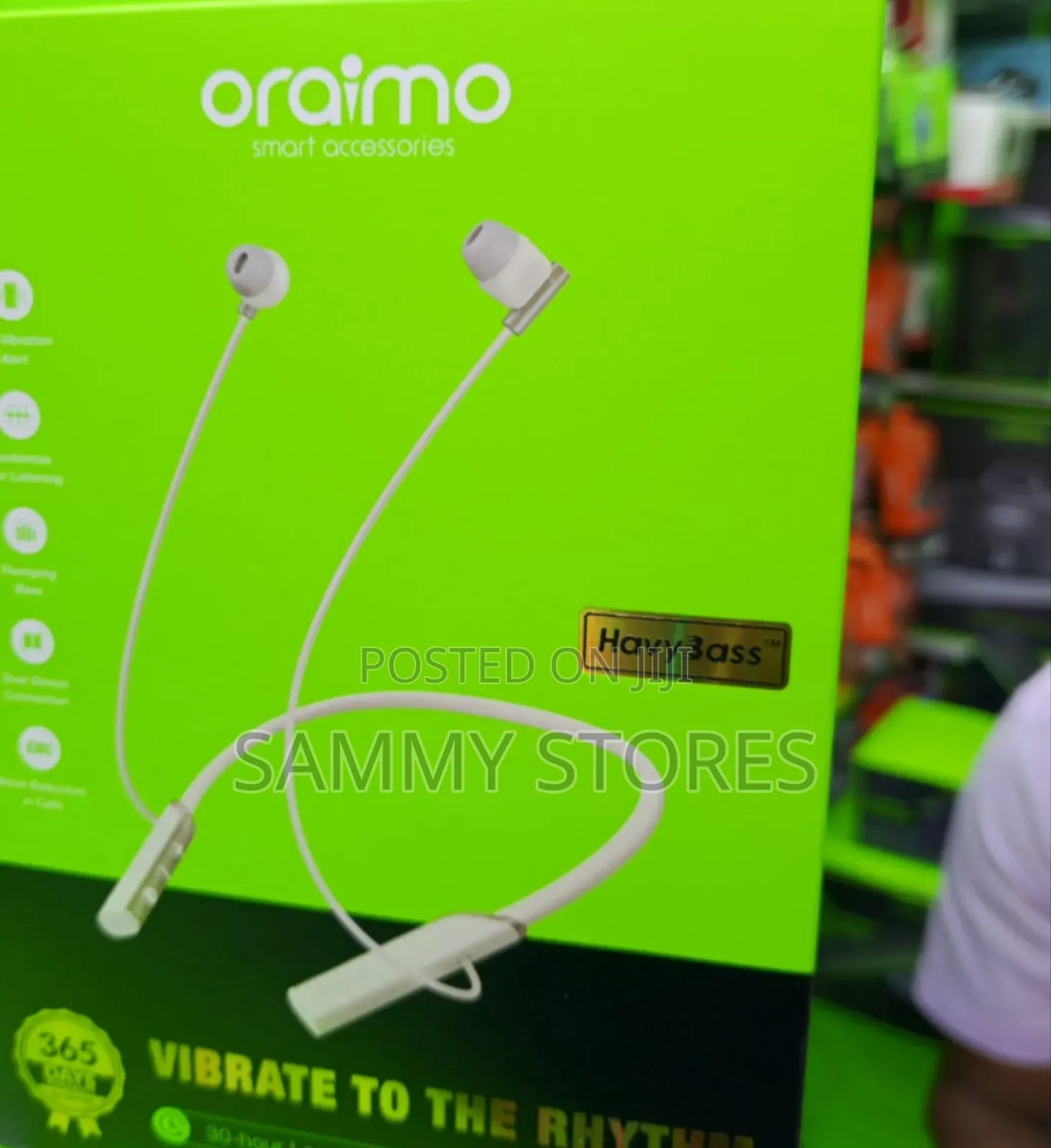 Oraimo Necklace Lite Bluetooth Earphones With Deep Bass