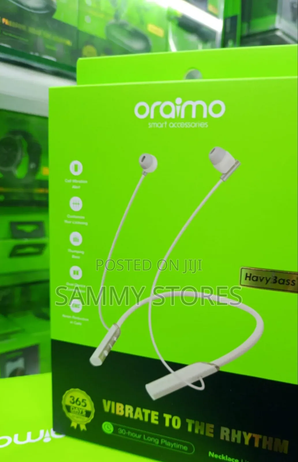 Oraimo HavyBass Neckband Earphones With Dual Device Connection