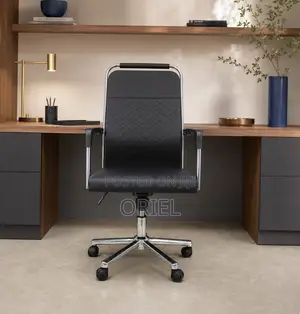 High-Back Leather Office Seat : Professional Faux Leather Desk Chair