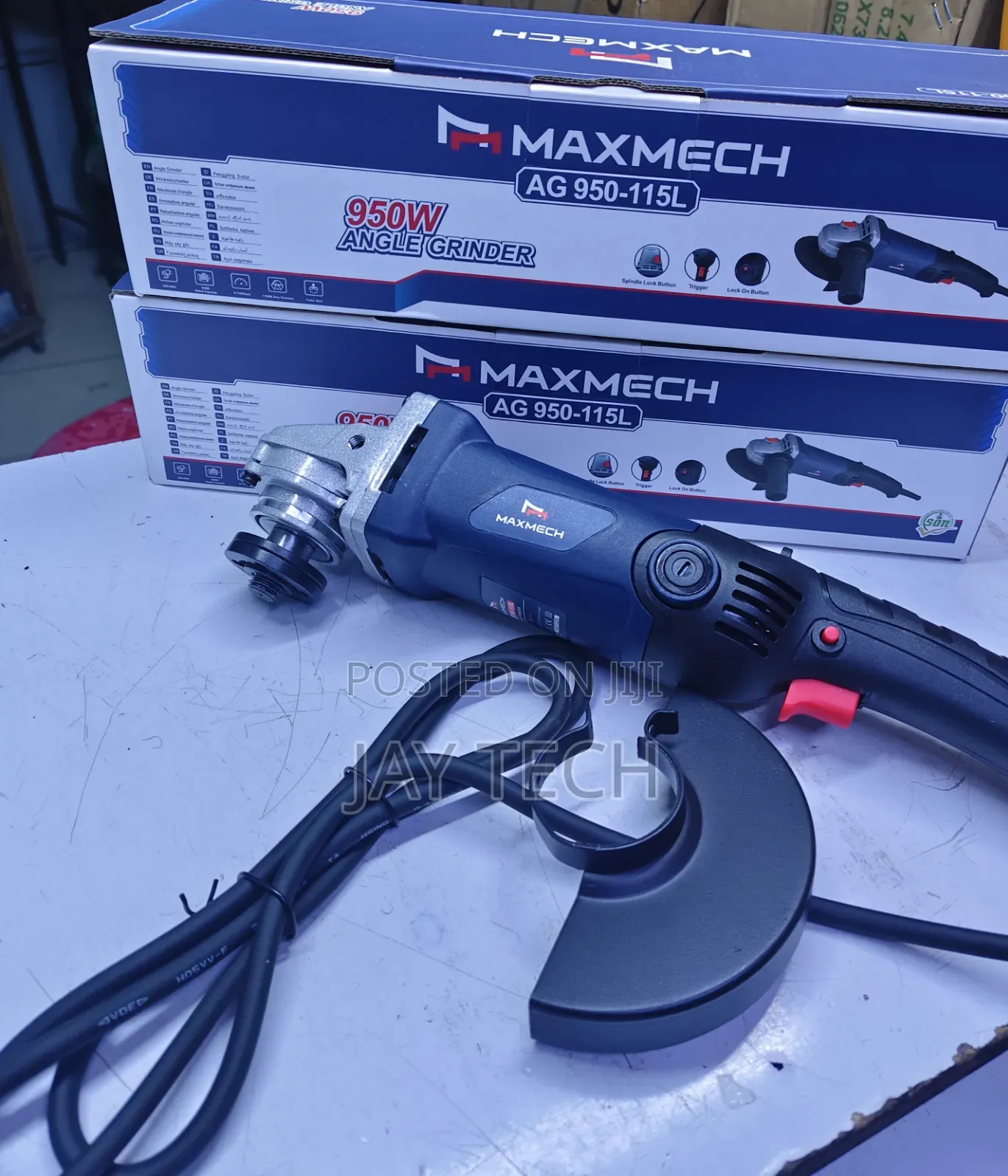 Maxmech 950W Electric Angle Grinder (AG 950-115l) - Brand New