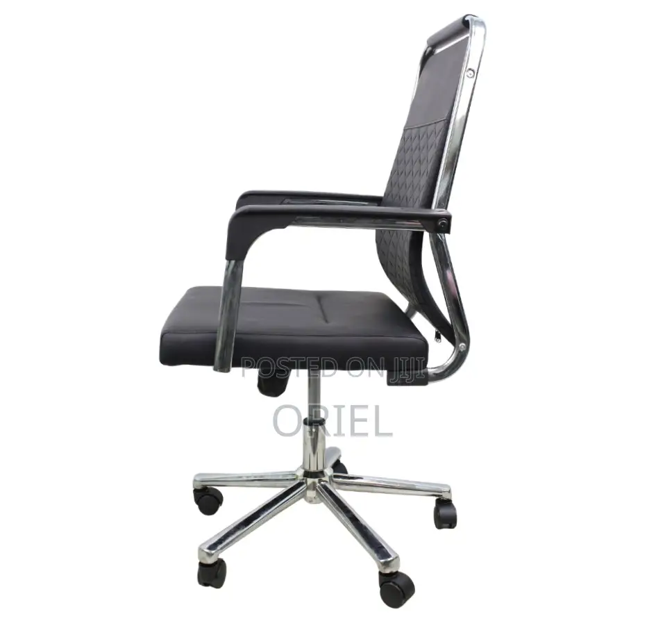 High-Back Leather Office Seat : Professional Faux Leather Desk Chair