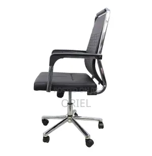 High-Back Leather Office Seat : Professional Faux Leather Desk Chair