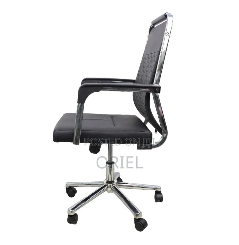 High-Back Leather Office Seat : Professional Faux Leather Desk Chair