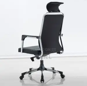 High-Back Leather Office Seat : Professional Faux Leather Desk Chair
