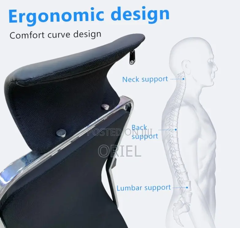 High-Back Leather Office Seat : Professional Faux Leather Desk Chair