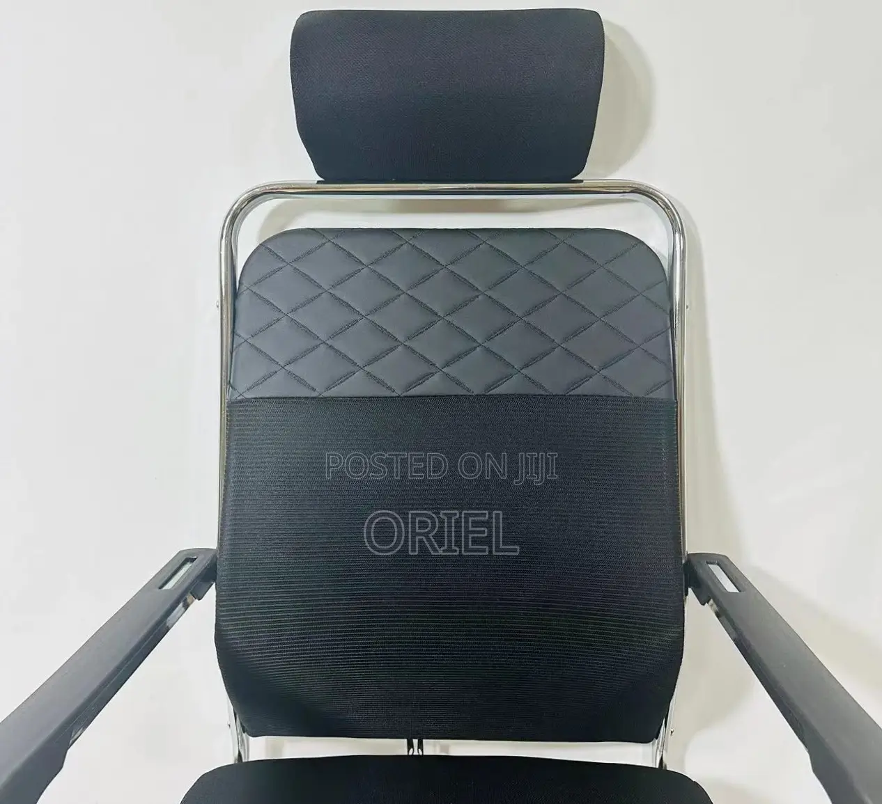 High-Back Leather Office Seat : Professional Faux Leather Desk Chair