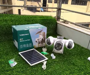 Advanced 4G 4-Lens Solar PTZ CCTV Camera V380 Max