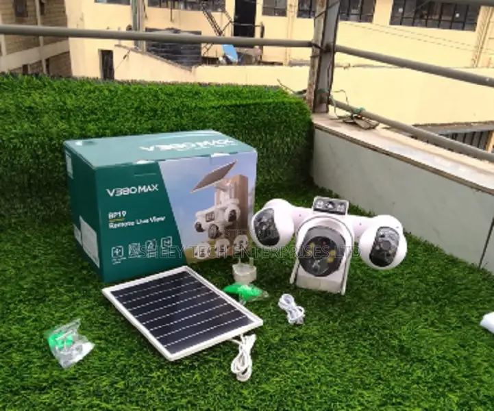 Advanced 4G 4-Lens Solar PTZ CCTV Camera V380 Max