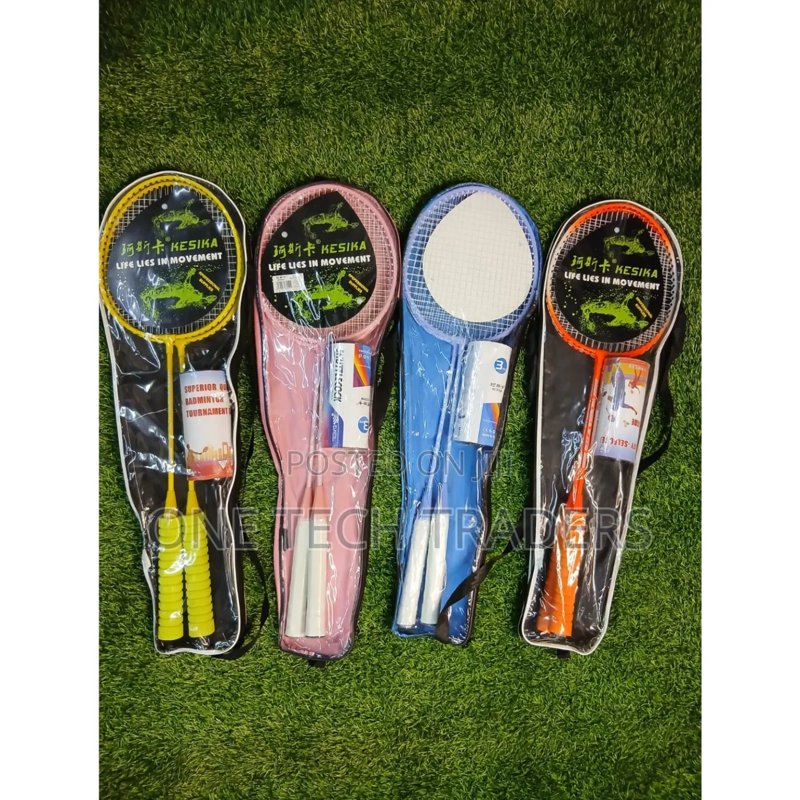 Badminton Rickets Pair+shuttle Cock+ Free Bag