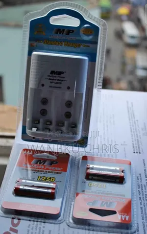 Triple AAA Rechargeable Battery Plus Charger