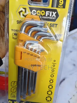 Coofix 9Pcs Torx Key Set (T10 - T50) Extra Long