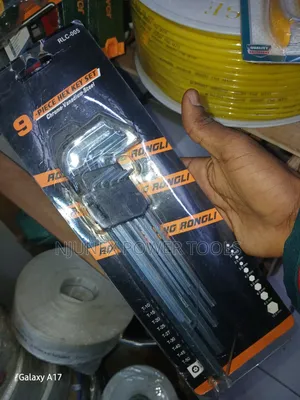 9-Piece Chrome-Vanadium Steel Hex Key