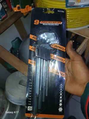9-Piece Chrome-Vanadium Steel Hex Key