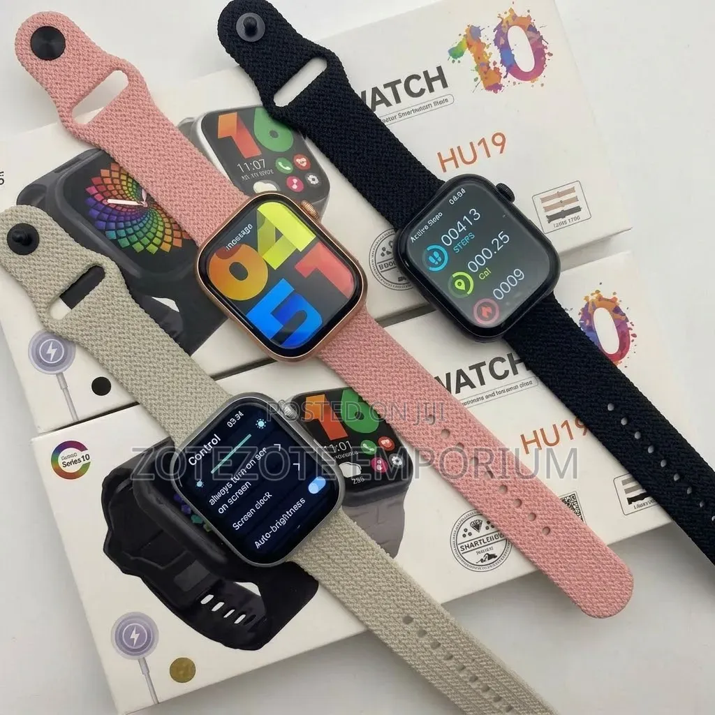 10 HU19 Smartwatch -Bluetooth Call Music Control, Full Health Tracking