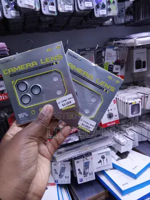 Silver Camera Lens Protector Box Designed for the iPhone 17 Pro Max.