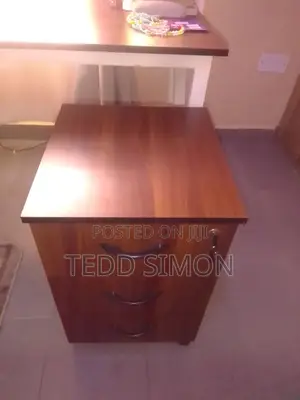 1.4 Meters Metallic Study Table With Side Drawer