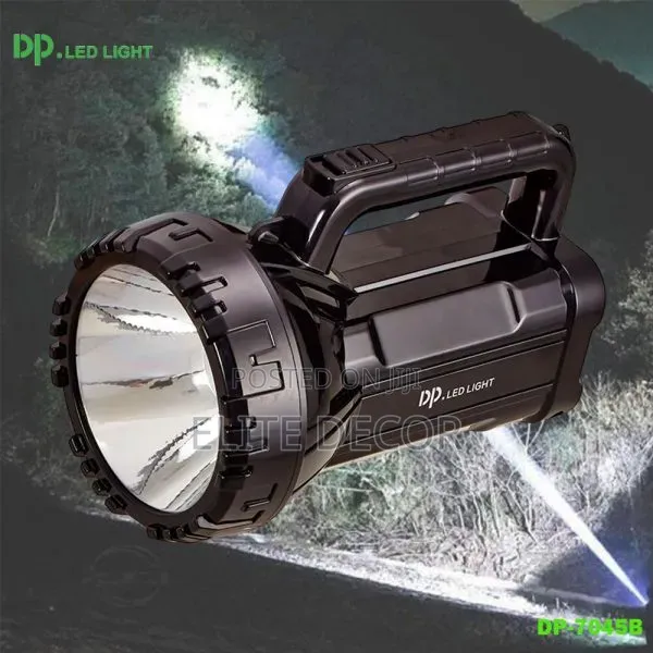 DP 75W Rechargeable LED Torch – Super Bright Long-Range Spotlight