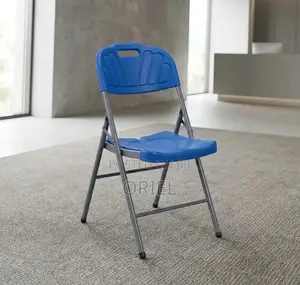 Modern Office Chair : Blue Foldable Plastic Chair