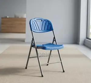 Modern Office Chair : Blue Foldable Plastic Chair