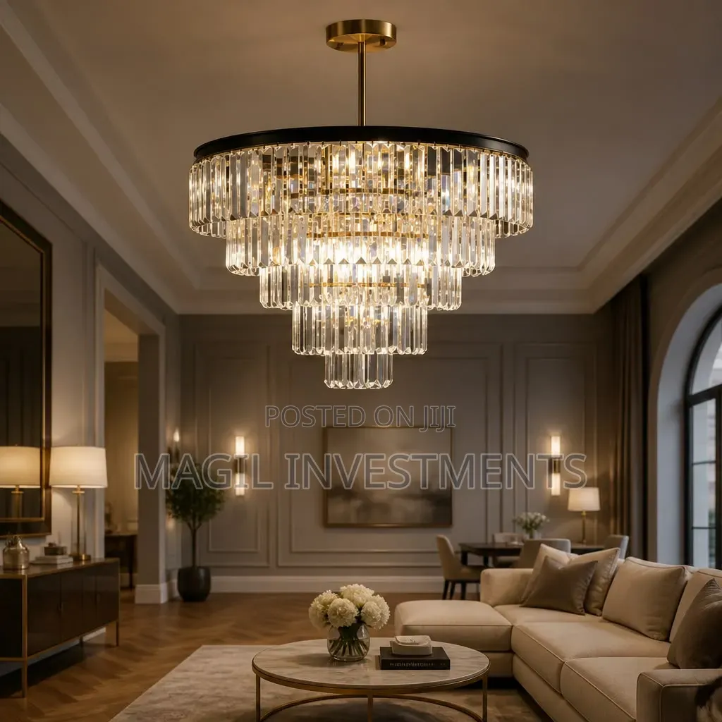 LUXURY Tiered Crystal Chandelier