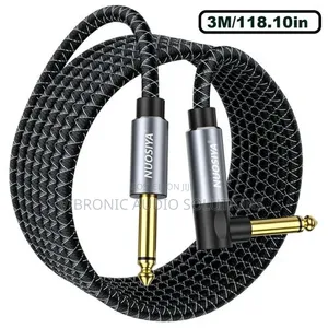 EBXYA 3ft Braided Guitar Cable Zero Noise,