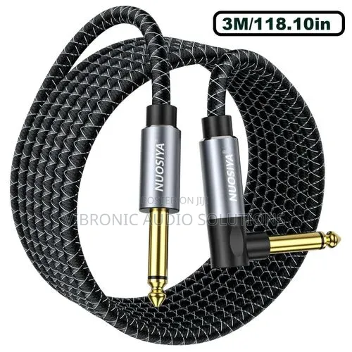 EBXYA 3ft Braided Guitar Cable Zero Noise,