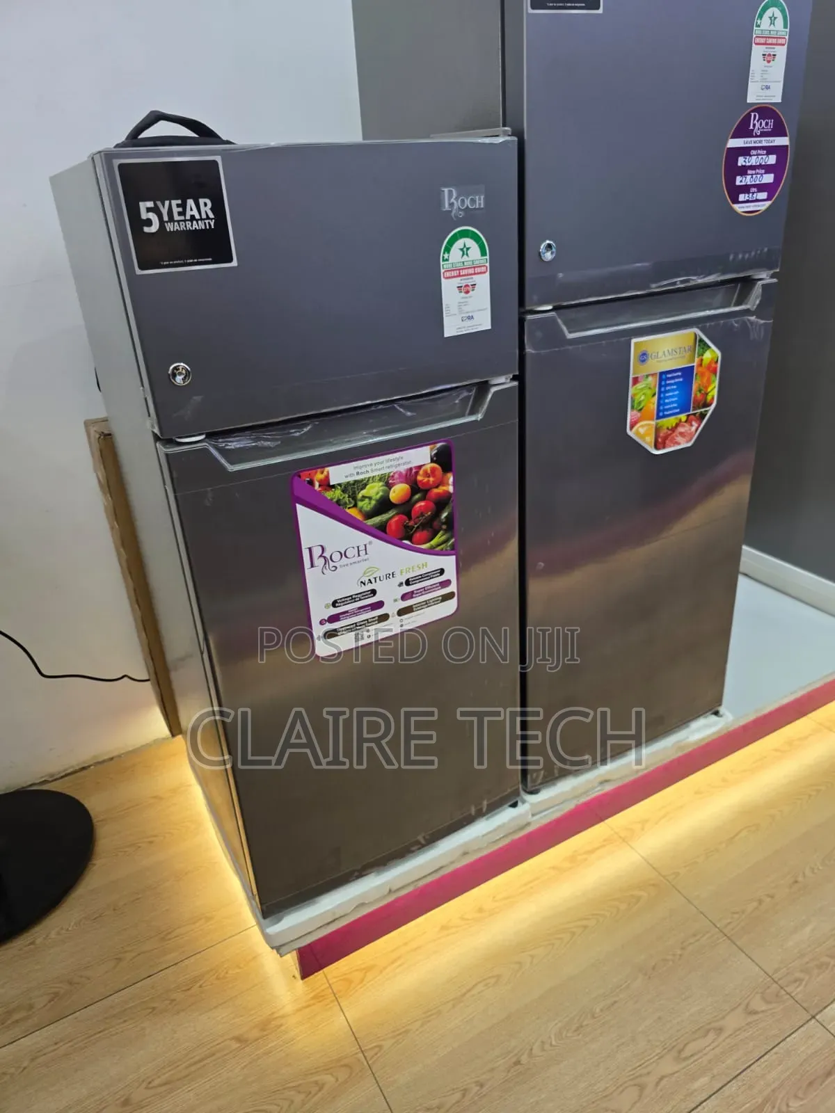 Roch RFR-140 DT-1 Double Door Refrigerator 112L