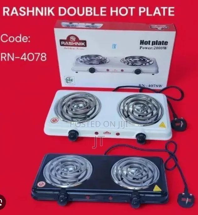 Rashnik 2000W Double Coil Hot Plate (Model RN-4078W)
