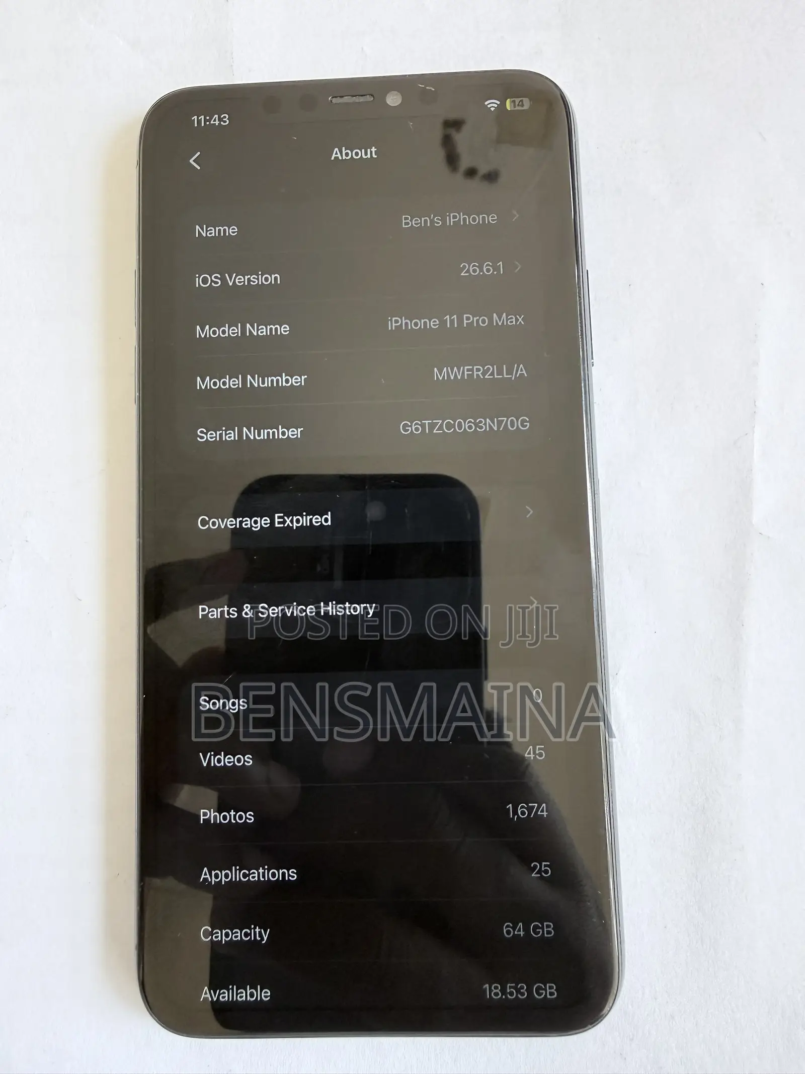 Apple iPhone 11 Pro Max 64 GB Gray