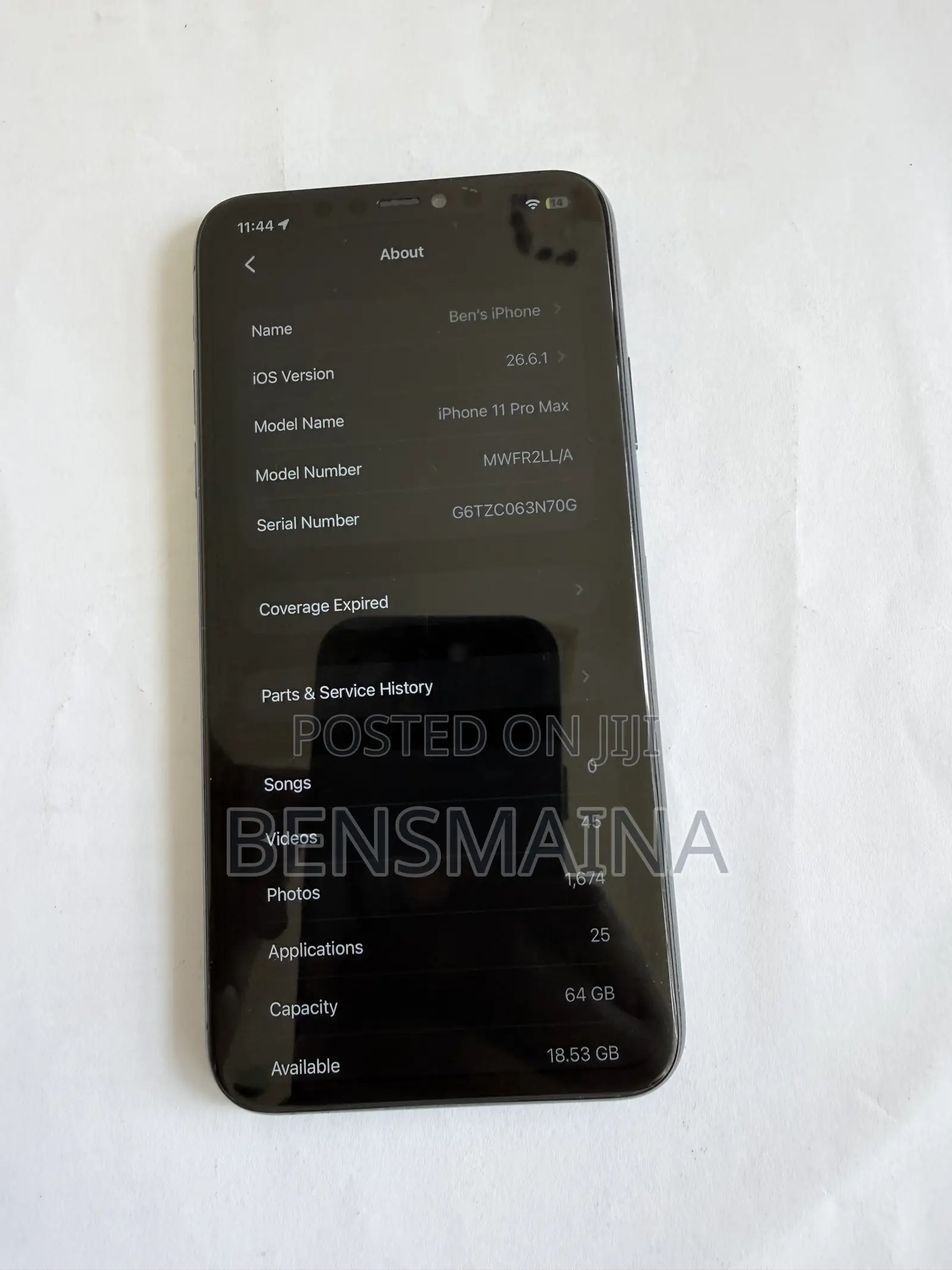 Apple iPhone 11 Pro Max 64 GB Gray