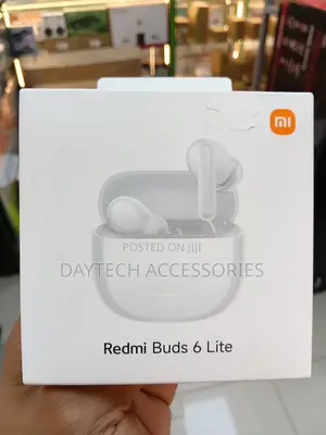 XIAOMI Redmi Buds 6 Lite, Earbuds 45mAh Battery Charging Case.