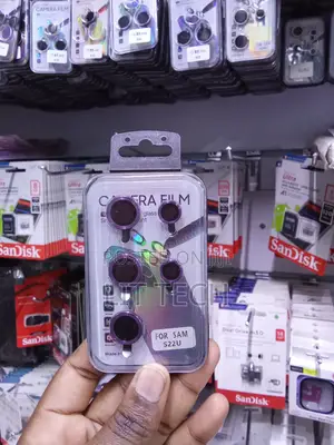 Purple Metal Ring Tempered Glass Camera Lens Cover Galaxy S22 Ultra