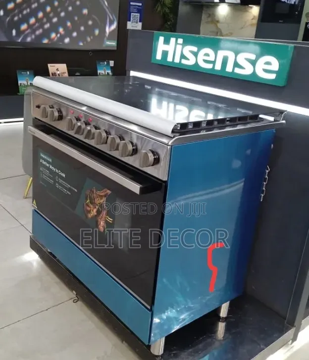 Hisense HF942GEES 6-Burner 60x90cm Gas Electric Cooker With Oven
