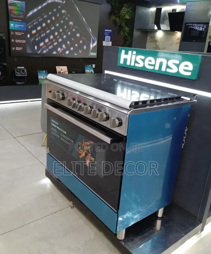 Hisense HF942GEES 6-Burner 60x90cm Gas Electric Cooker With Oven
