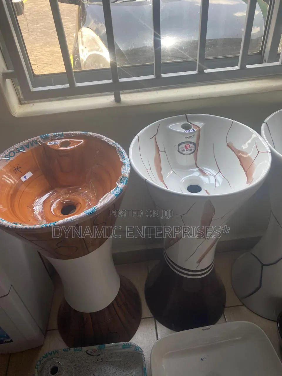 Marcos Brand Ceramic Free-Standing Pedestal Wash Hand Basin