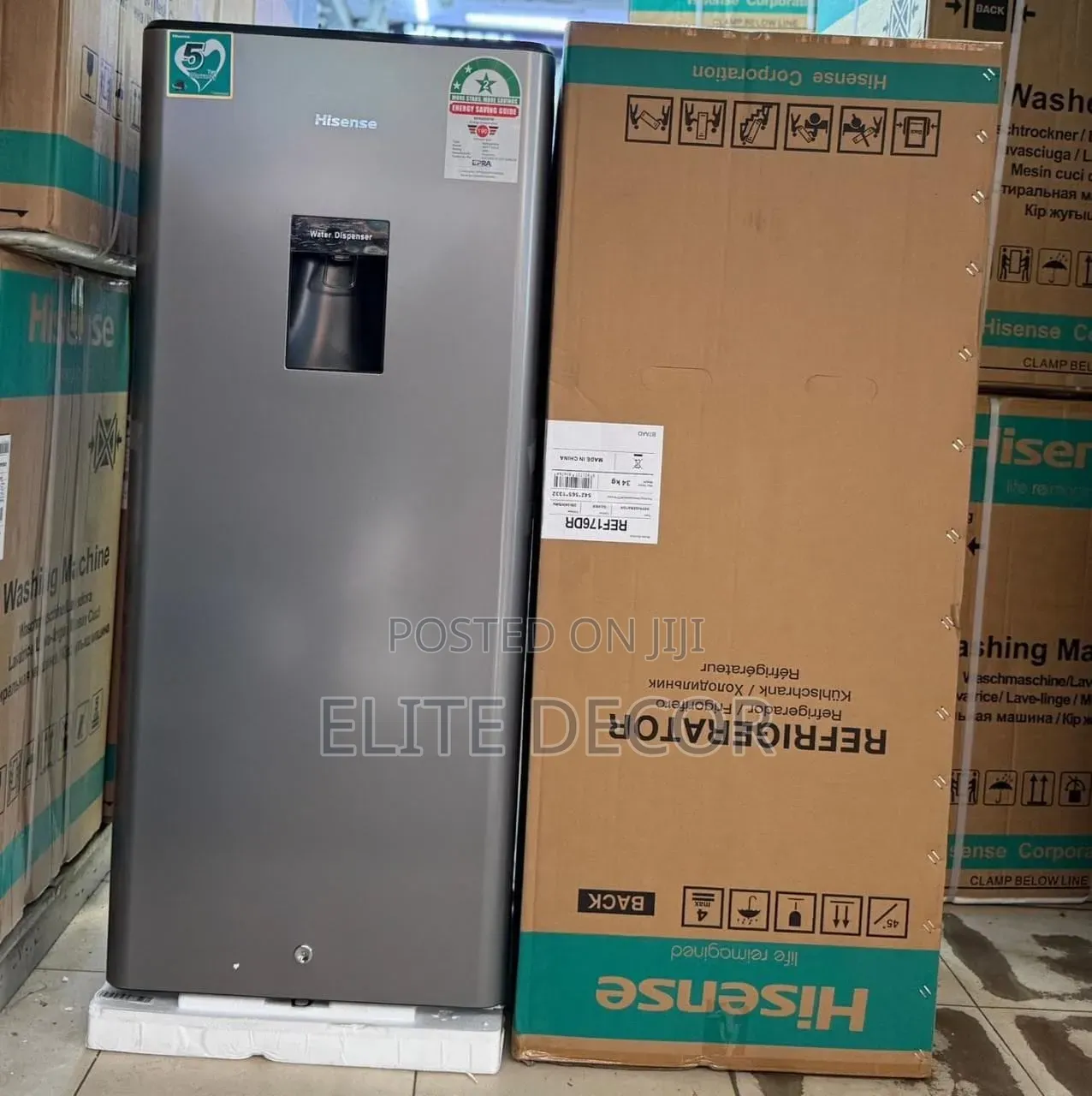 Hisense REF176DR 176L Single Door Fridge With Water Dispenser