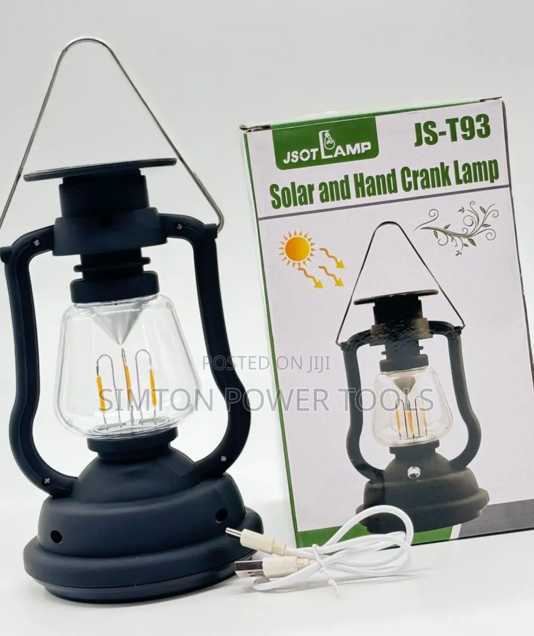JSOT Lamp JS-T93 Solar and Hand Crank Lantern,