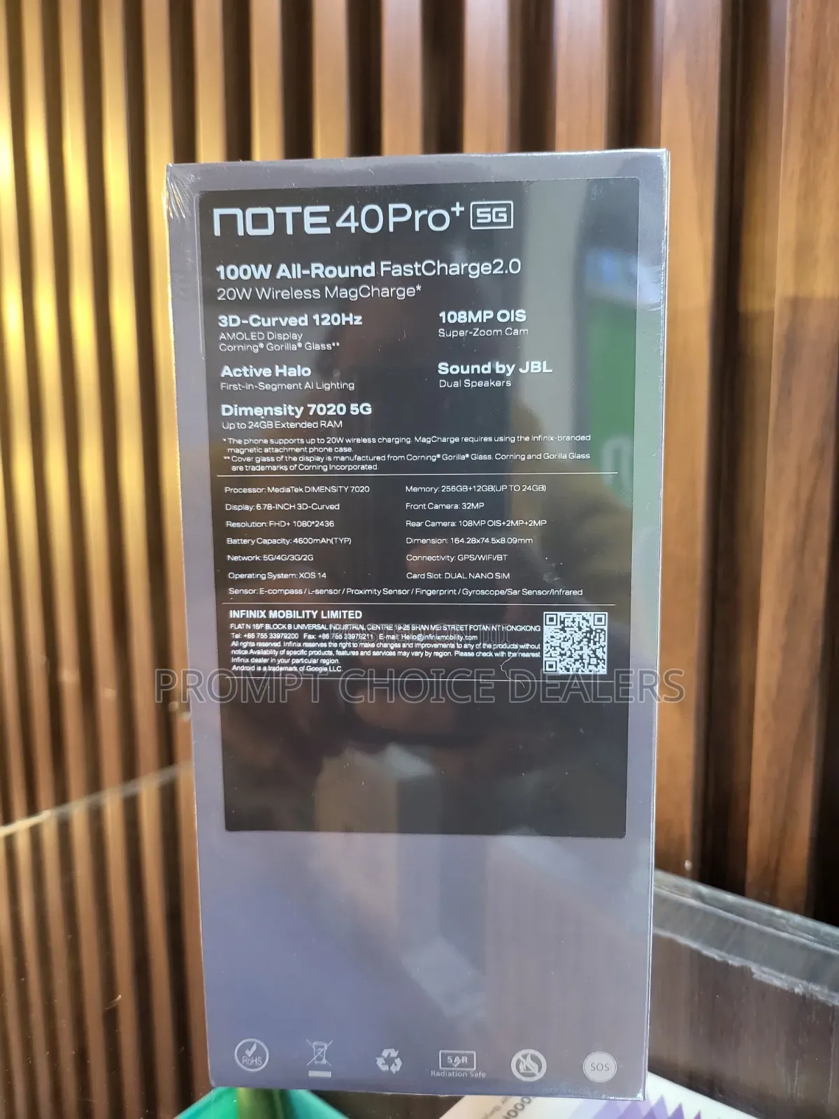 New Infinix Note 40 Pro Plus 5G 256 GB Black