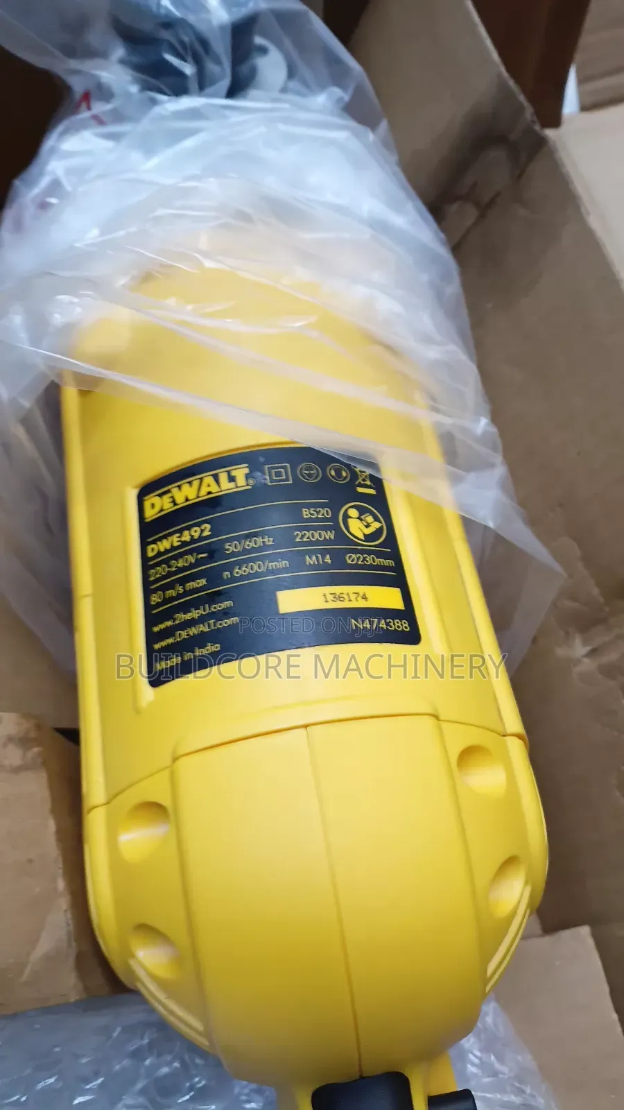 Original DeWalt 9inch 2200watts Angle Grinder