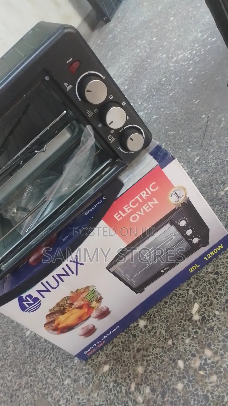 Nunix E20-R 1280W Countertop Electric Oven