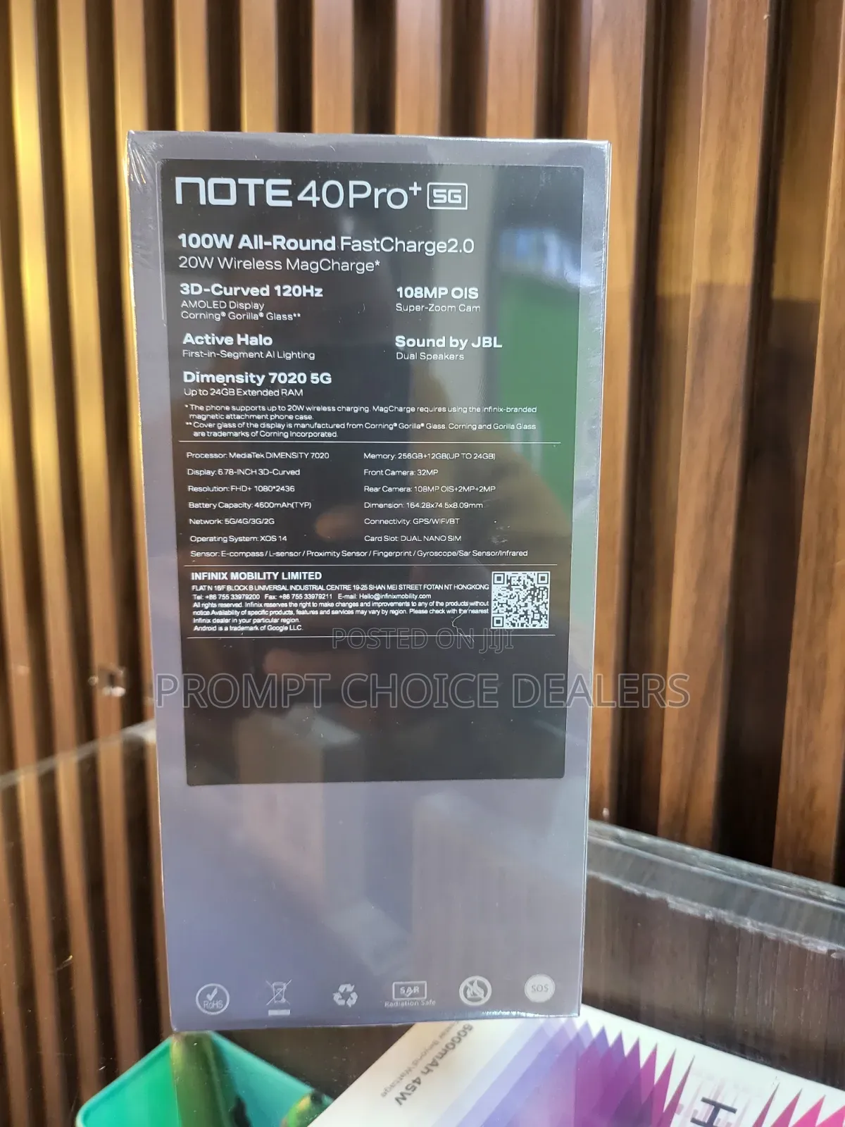 New Infinix Note 40 Pro Plus 5G 256 GB Black