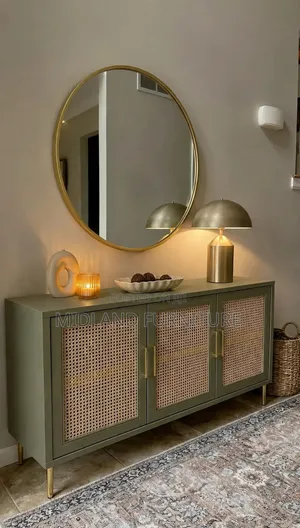 3door Modern Rattan Sideboard Cabinet Pay on Delivery 