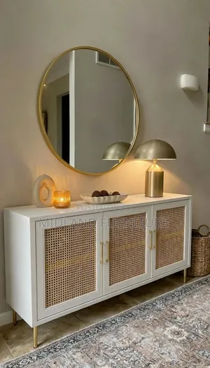 3door Modern Rattan Sideboard Cabinet Pay on Delivery 