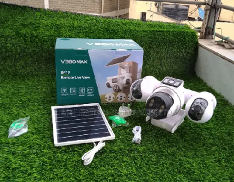 Advanced V380 Max 4G Quad Lens Solar CCTV Camera