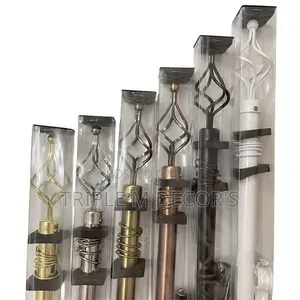 Premium Extendable Curtain Rods + Full Fitting Accessories Included