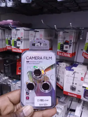 Silver Camera Lens Protector Film Designed for the Samsung Galaxy S23+