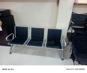 Unpaded Waiting Chair